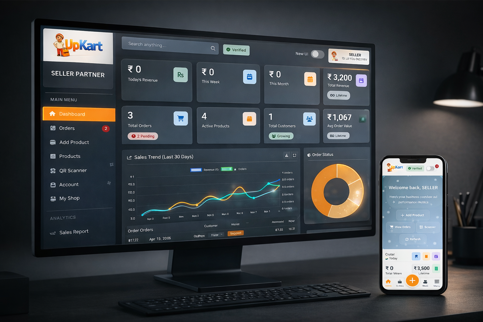 UpKart Dashboard 